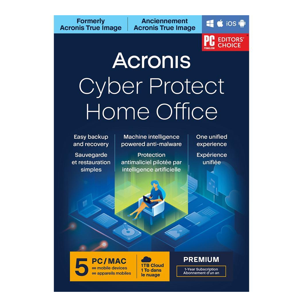 Acronis Cyber Protect Home Office Premium - 5 PC, 1 Yr 1TB