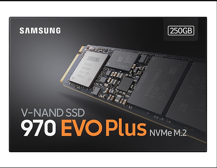 Samsung MZ-V7S250BW 250GB M.2 NVMe 970 Evo PLUS  PCIe SSD