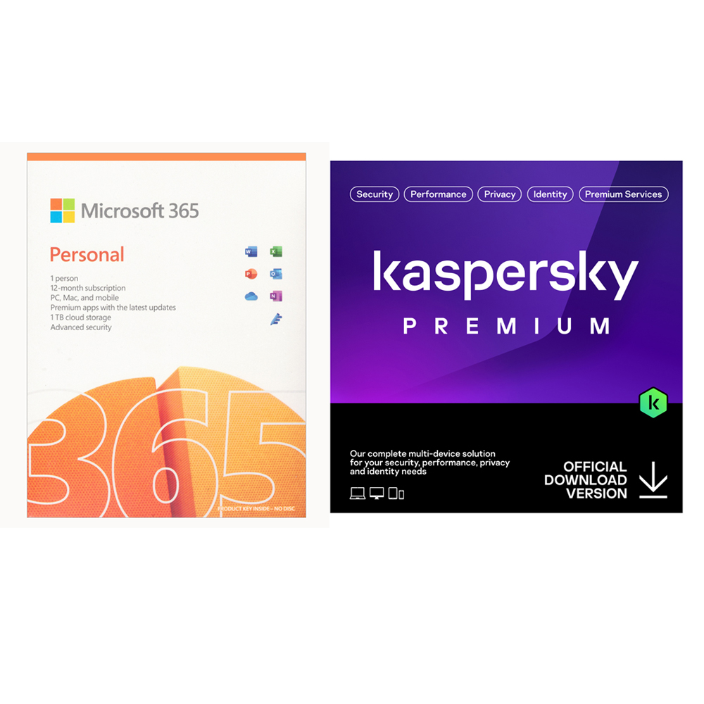 Microsoft 365 Personal + Kaspersky Premium 5 Device 1 Year