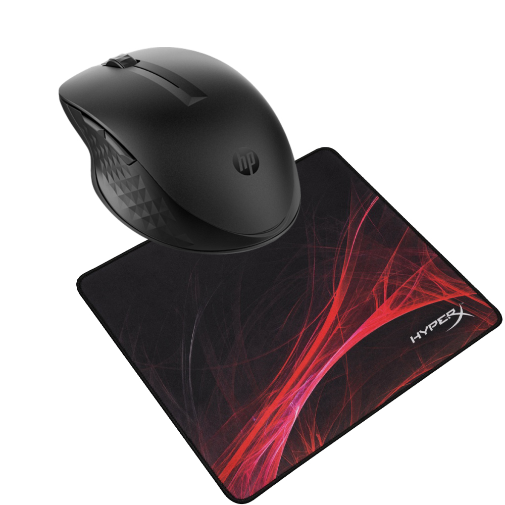 HP 435 Wireless & Bluetooth Mouse + HyperX 4P5Q7AA Mouse pad