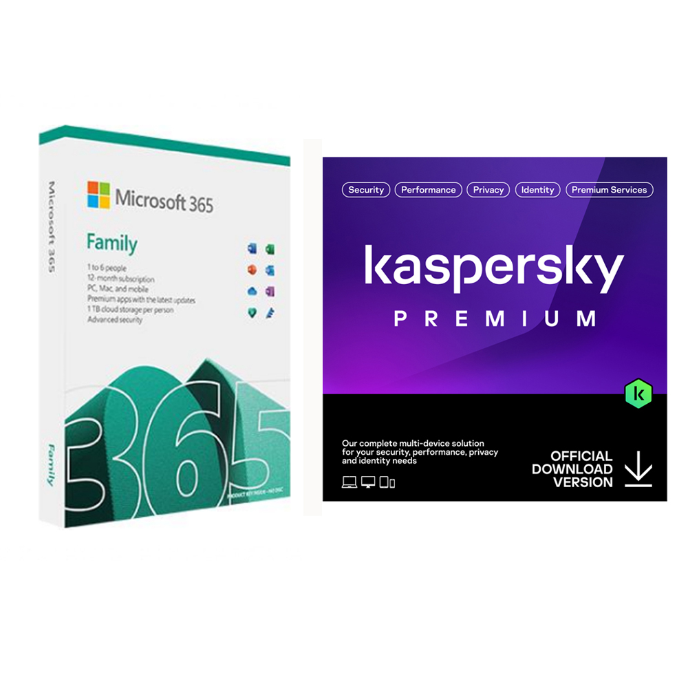 Microsoft 365 Family + Kaspersky Premium 5 Device 1 Year
