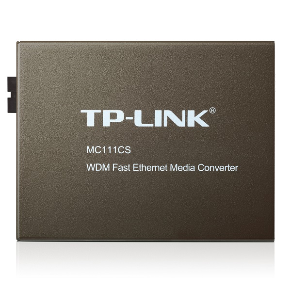 TP-Link MC111CS 10/100Mbps SC WDM Media Converter Monomode Simplex 10/100Base-TX, 100Base-FX standards Link Fault Passthrough and Far End Fault(LS)