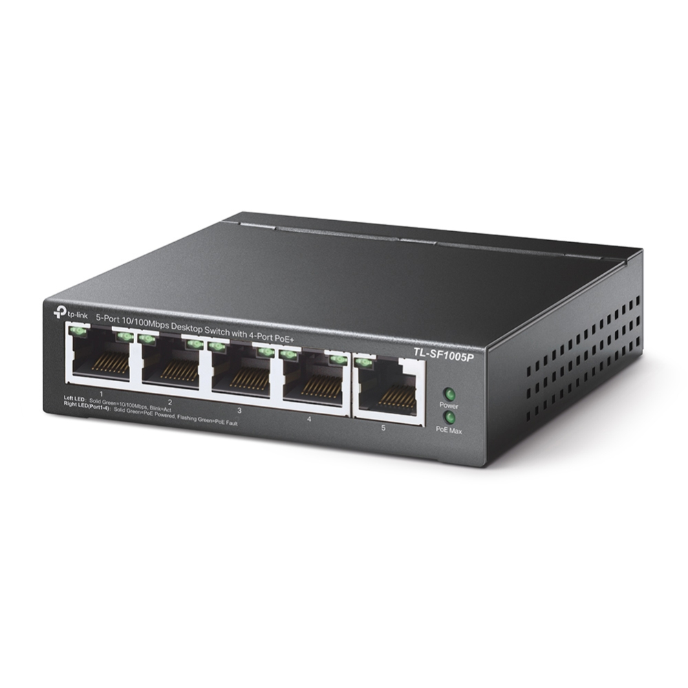 TP-LINK TL-SF1005P 5 PORT 10/100 SWITCH WITH 4 PORT POE