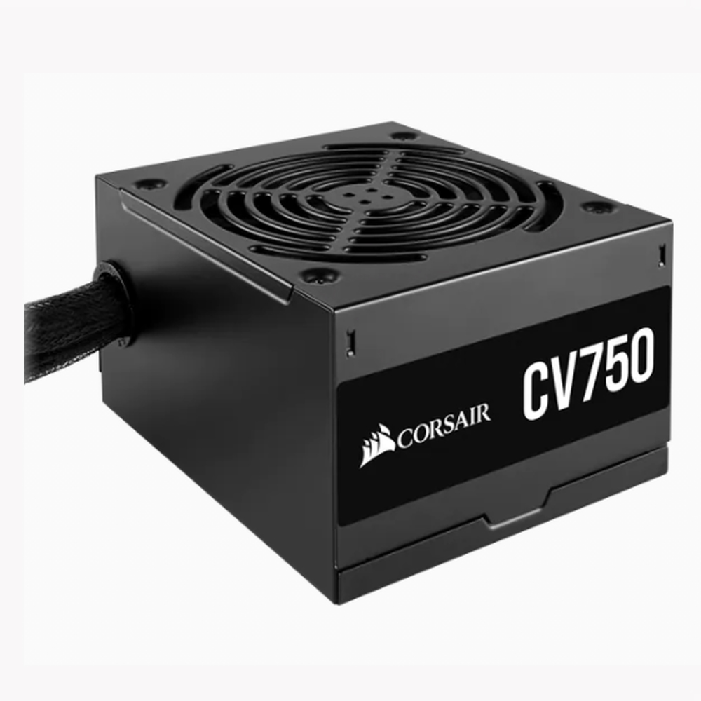 Corsair 750W CV Series CV750, 80 PLUS Bronze Certified, Up to 88% Efficiency,  Compact 125mm design easy fit and airflow, ATX, PSU Promo (LS)