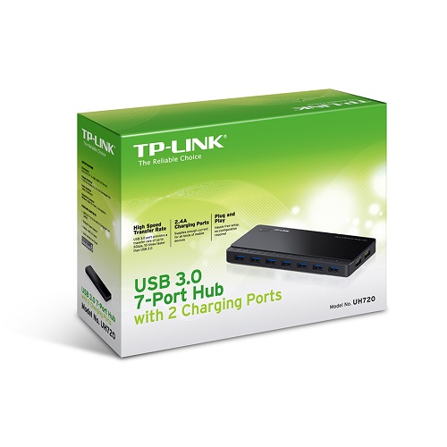 TP-LINK UH720 USB 3.0 7 PORT HUB WITH 2 CHARGING PORTS